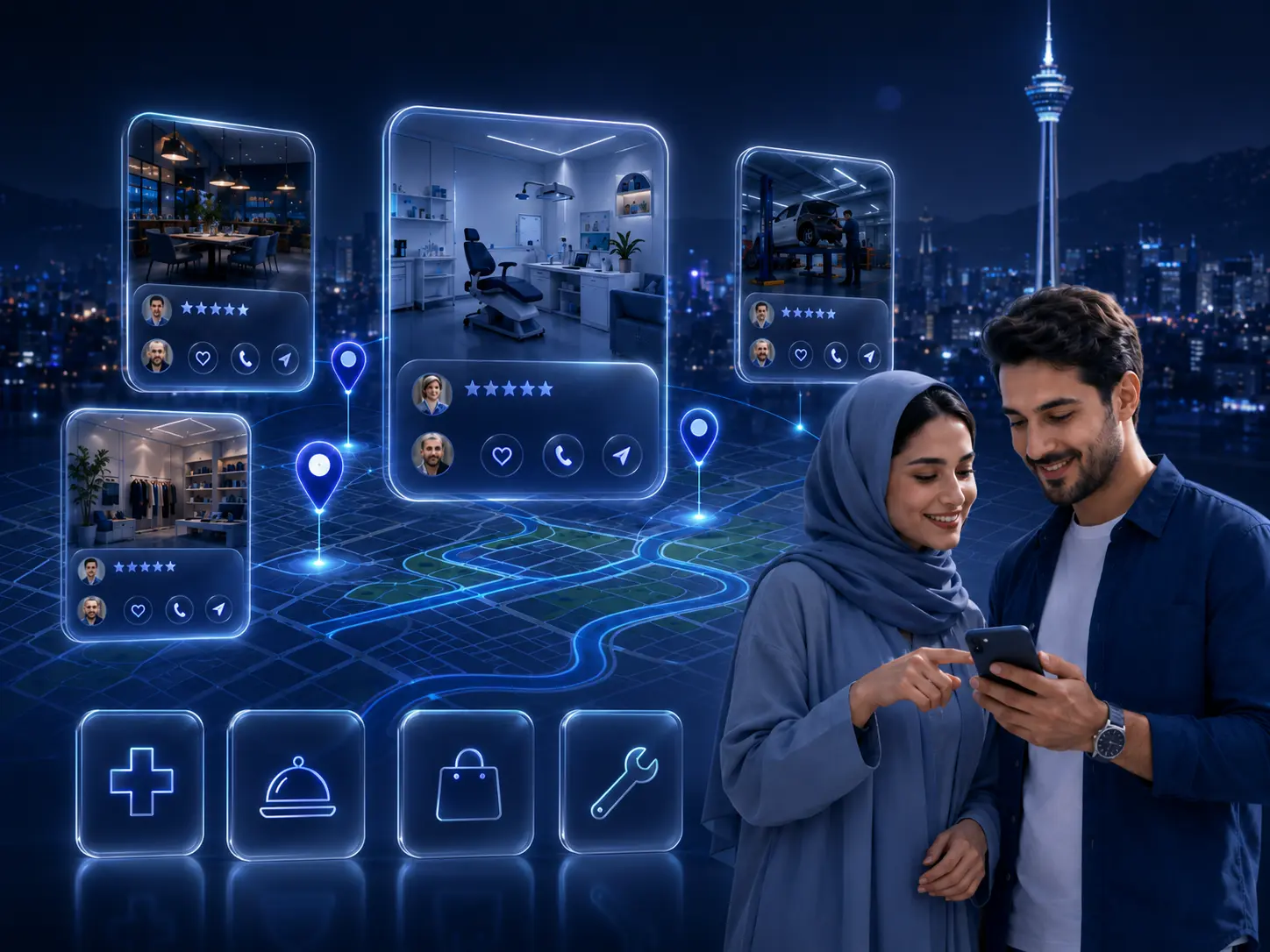 ارتباط حرفه ای کاربران و صاحبان کسب و کار در تارینه